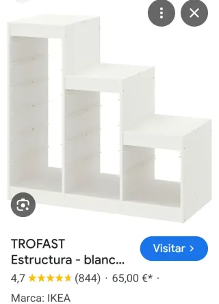 Mueble Escalera TROFAST IKEA Blanco