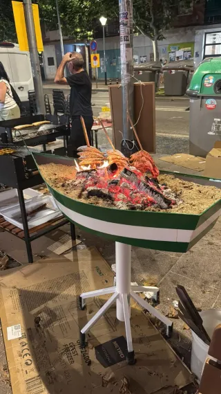 Original barbacoa Barquita Espetera