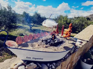 Original barbacoa Barquita Espetera