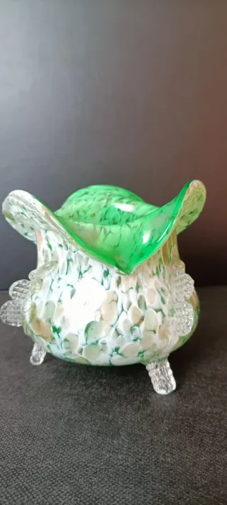 Jarrón   vidrio Murano. Vintage auténtica.