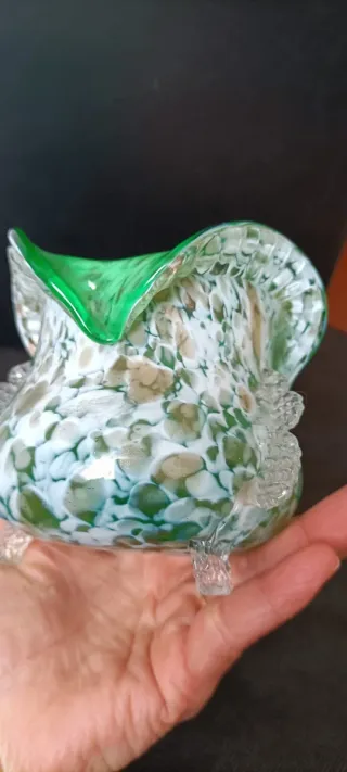 Jarrón   vidrio Murano. Vintage auténtica.