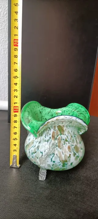 Jarrón   vidrio Murano. Vintage auténtica.