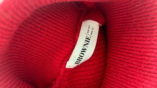 Jersey Brownie Cuello Alto Rojo