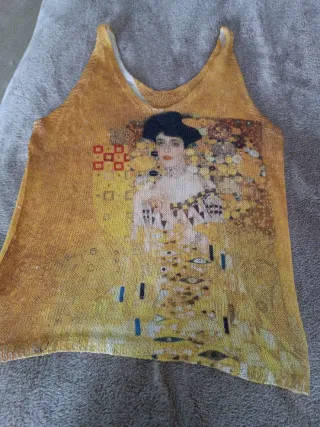 Camiseta sin mangas de hilo Klimt