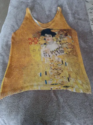 Camiseta sin mangas de hilo Klimt