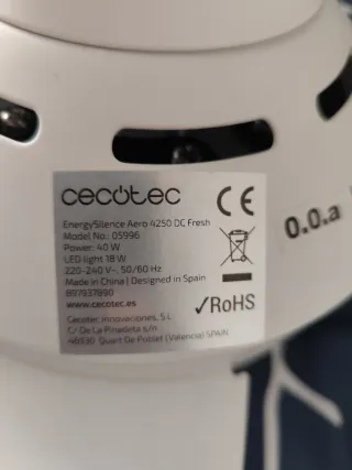 Ventilador de techo EnergySilence Aero 4250 DC