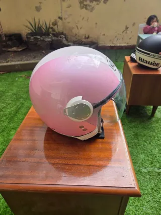 Casco Nolan rosa con Interphone F4XT