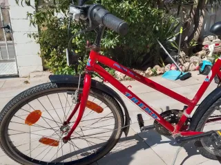 Bicicleta de paseo roja