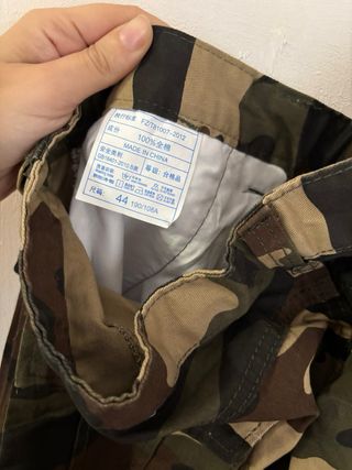 Pantalón camuflaje militar cargo