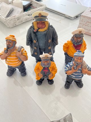 Figuras marineros decorativas (Set de 5)