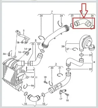 Manguito turbo Seat Ibiza 6l 6Q0145838L