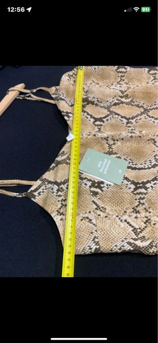 Abito lungo H&M stampa pitone taglia M