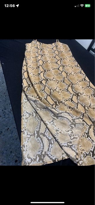 Abito lungo H&M stampa pitone taglia M