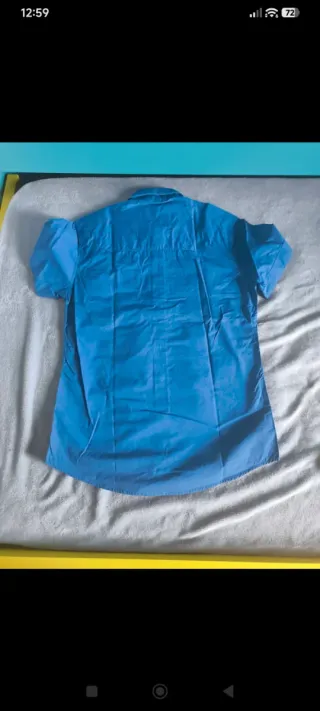 Camisa manga corta Jack & Jones azul