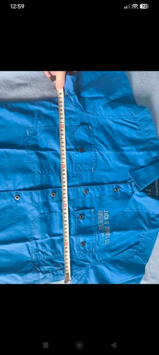 Camisa manga corta Jack & Jones azul