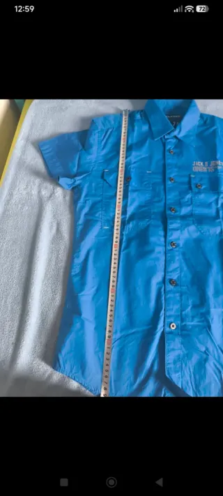 Camisa manga corta Jack & Jones azul