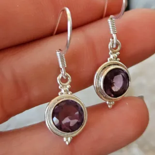 Pendientes Plata 925 con Amatista