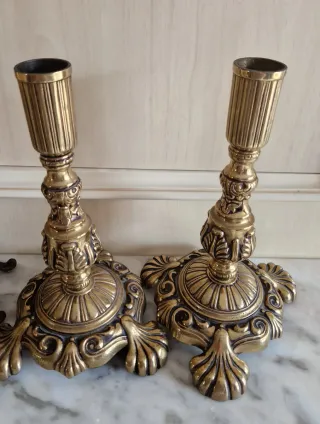 Reloj Vintage y candelabros