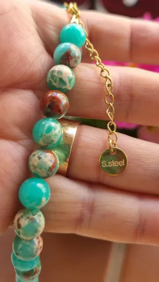 Collar Piedras Naturales Shoushan Jarra Imp