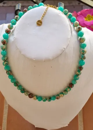 Collar Piedras Naturales Shoushan Jarra Imp