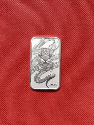 Lingote Dragón 2025 de la Perth Mint