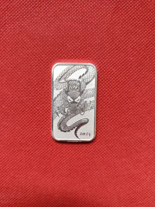 Lingote Dragón 2025 de la Perth Mint