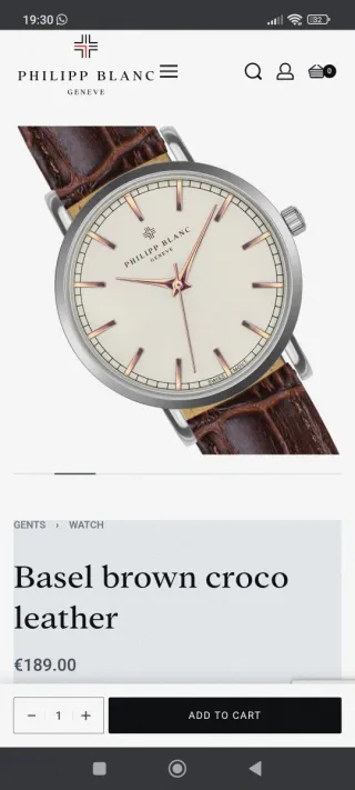 Reloj Suizo PHILIPP BLANC - Basel