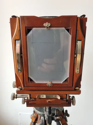 Cámara Antigua Korona Pictorial View en su maletín