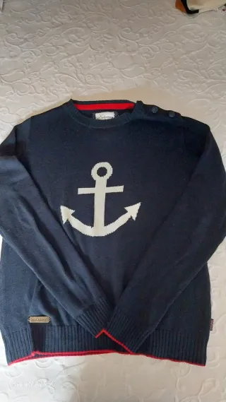 Jersey Kilarney azul con ancla blanca
