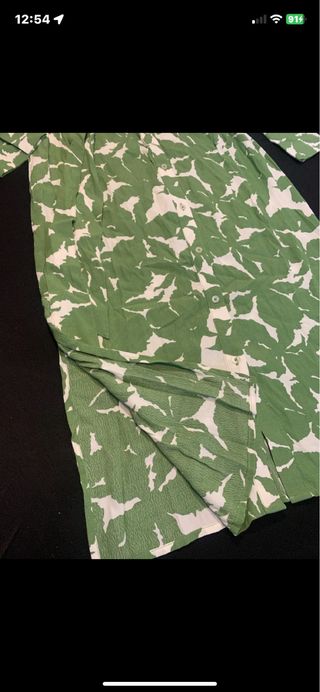 Vestito Benetton S verde e bianco