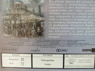DVD El Barbero de Siberia 1999