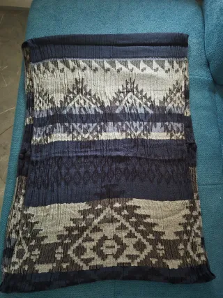 Sciarpa scaldacollo Reserved fantasia blu/grigio