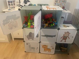 Estantería de cubos infantil 65x31.5x125cm