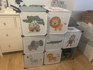 Estantería de cubos infantil 65x31.5x125cm