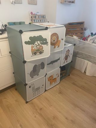 Estantería de cubos infantil 65x31.5x125cm