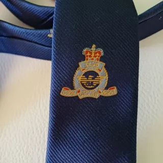 Cravatta bambino blu Giorgio Armani