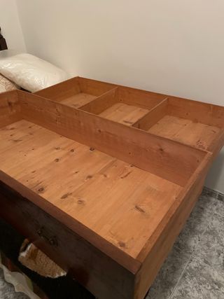 Canterano antiguo madera y mármol