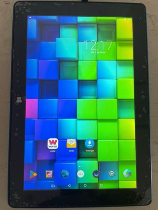 Tablet Wortex con Teclado y Funda Azul