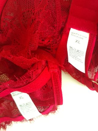 Conjunto Lenceria Sexy Rojo Talla XL