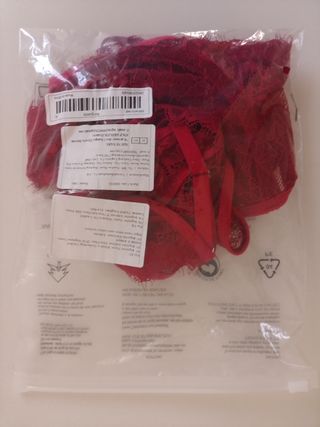 Conjunto Lenceria Sexy Rojo Talla XL