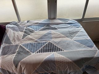 Nordico y funda nórdica cama 1.05 Gris y Blanco