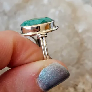 Anillo Plata 925 con Esmeralda