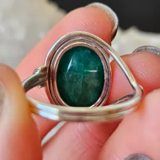 Anillo Plata 925 con Esmeralda