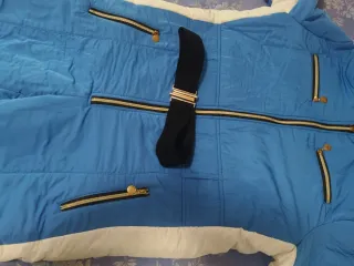 Mono Nieve Mujer Talla L Azul Blanco