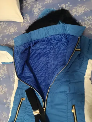 Mono Nieve Mujer Talla L Azul Blanco