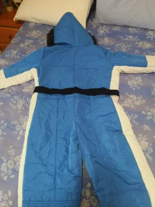 Mono Nieve Mujer Talla L Azul Blanco