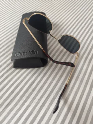 Gafas de Sol D.Franklin Doradas y Marrones