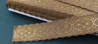 Pasamanería Galón Marrón y Dorado