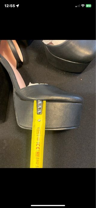 Scarpe con tacco e plateau 38