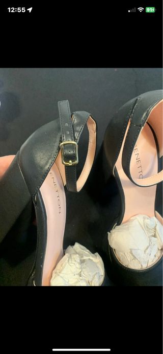 Scarpe con tacco e plateau 38